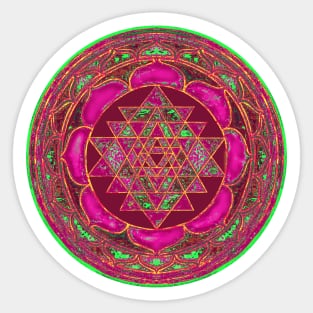 Lakshmi Yantra Mandala Sticker